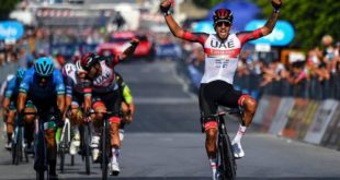 El colombiano Juan Sebastián Molano ganó la primera etapa de la Vuelta a Sicilia y es líder